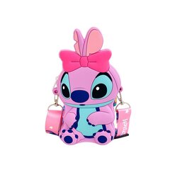 Силиконовая сумочка Stitch, для девочек, розовая M цена и информация | Аксессуары для детей | pigu.lt
