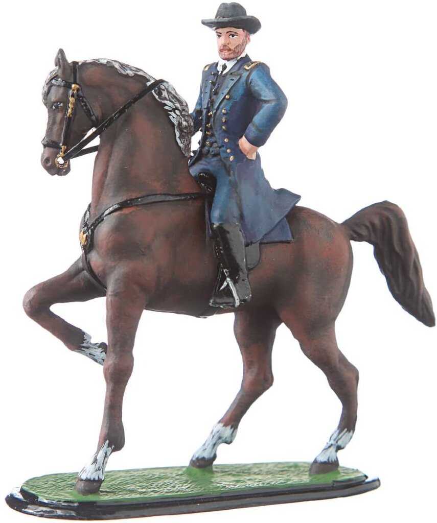 Statulėlė Amerikos pilietinis karas, Šiaurės generolas Ulisas Grantas ant žirgo, 1 vnt. kaina ir informacija | Interjero detalės | pigu.lt