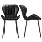2-ių kėdžių komplektas Viking Diana, juodas kaina ir informacija | Virtuvės ir valgomojo kėdės | pigu.lt