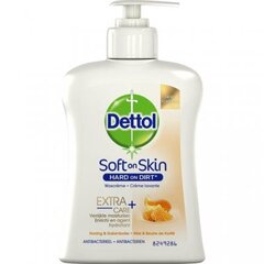 Skystas muilas Dettol Extra Care, Honey & Galamboter, 250 ml kaina ir informacija | Muilai | pigu.lt