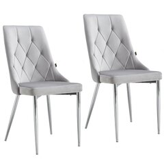 2-ių kėdžių komplektas Viking Retro, pilkas kaina ir informacija | Virtuvės ir valgomojo kėdės | pigu.lt