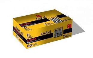 Elementai Kodak AAA 1.5V, 60 vnt. цена и информация | Батарейки | pigu.lt