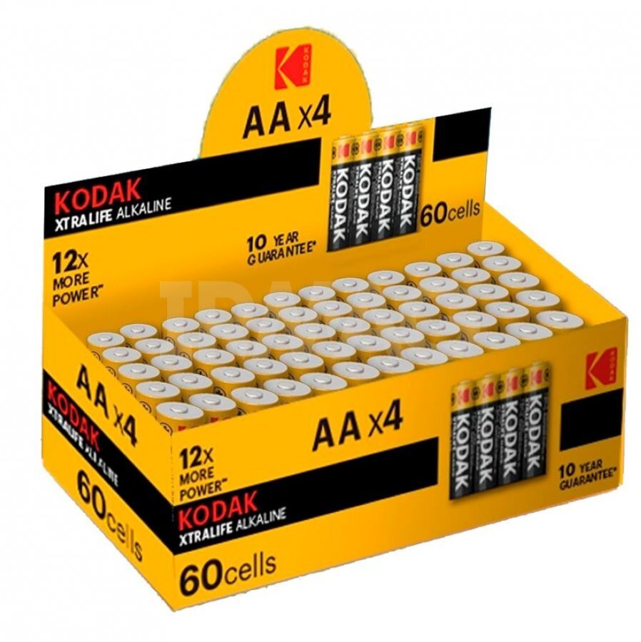 Elementai Kodak AA 1.5V, 60 vnt. kaina ir informacija | Elementai | pigu.lt