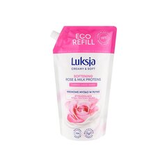 Skystas muilas Luksja Rose Milk Proteins, papildymas, 900 ml kaina ir informacija | Muilai | pigu.lt