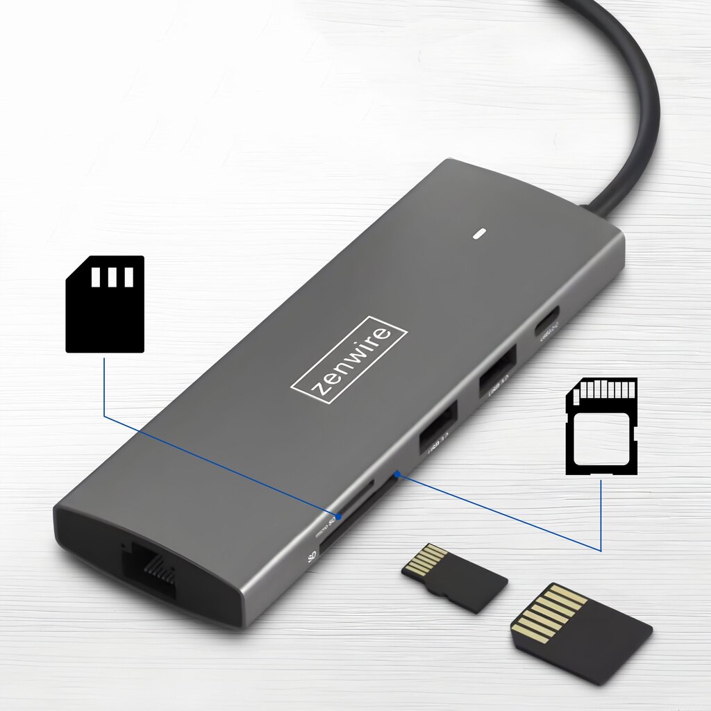 Zenwire HC906 kaina ir informacija | Adapteriai, USB šakotuvai | pigu.lt