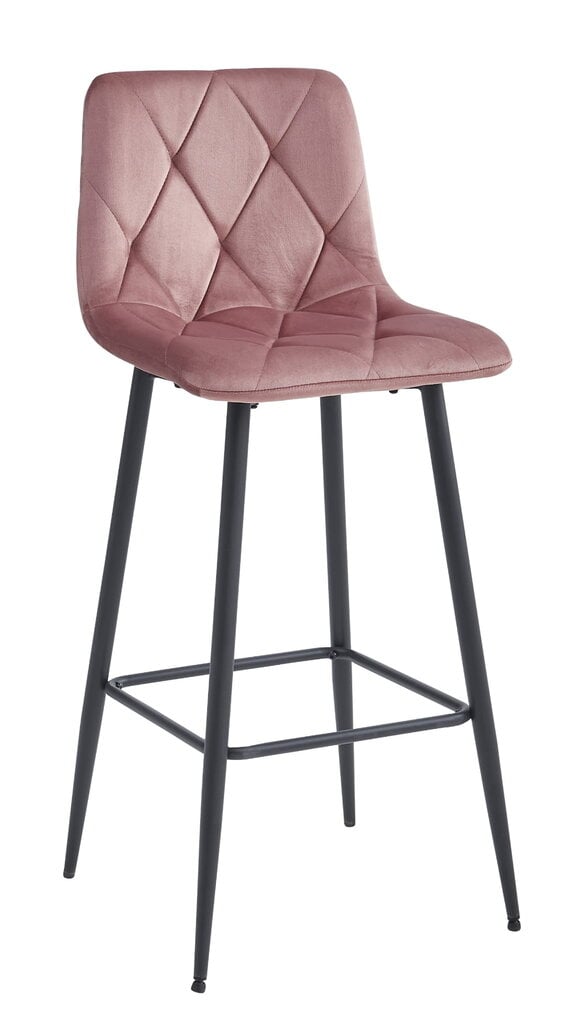 2-ių baro kėdžių komplektas, rožinis kaina ir informacija | Virtuvės ir valgomojo kėdės | pigu.lt