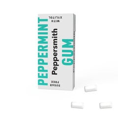 Pipirmetės skonio kramtomoji guma Peppersmith Peppermint su ksilitoliu, 15g kaina ir informacija | Saldumynai | pigu.lt