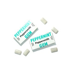 Pipirmetės skonio kramtomoji guma Peppersmith Peppermint su ksilitoliu, 15g цена и информация | Сладости | pigu.lt