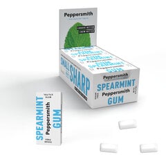 Šaltmėtės skonio kramtomoji guma Peppersmith Spearmint su ksilitoliu, 12 pak. x 15g kaina ir informacija | Saldumynai | pigu.lt