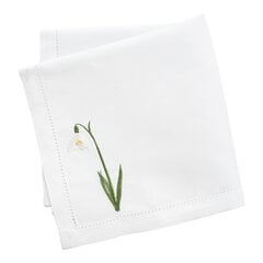 Eco Tekstils servetėlė su siuvinėjimu Snieguolė, 45x45 cm kaina ir informacija | Staltiesės, servetėlės | pigu.lt