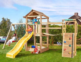 Žaidimo aikštelė Jungle Gym House Clutter Bridge 2-Swing цена и информация | Детские игровые домики | pigu.lt