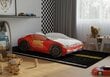 Vaikiška lova su čiužiniu Iglobal ZigZak, 140x70 cm, raudona цена и информация | Vaikiškos lovos | pigu.lt