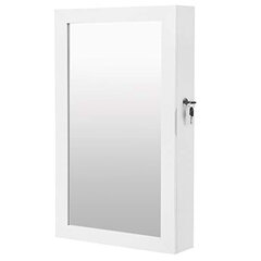 Шкаф с зеркалом, белый цена и информация | Зеркала | pigu.lt