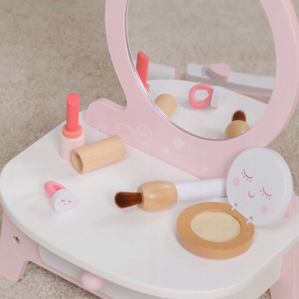 Vaikiškas medinis Mini tualetinis staliukas Classic World kaina ir informacija | Žaislai mergaitėms | pigu.lt