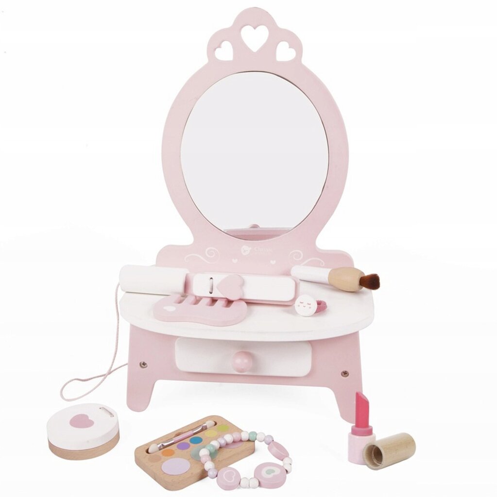 Vaikiškas medinis Mini tualetinis staliukas Classic World kaina ir informacija | Žaislai mergaitėms | pigu.lt