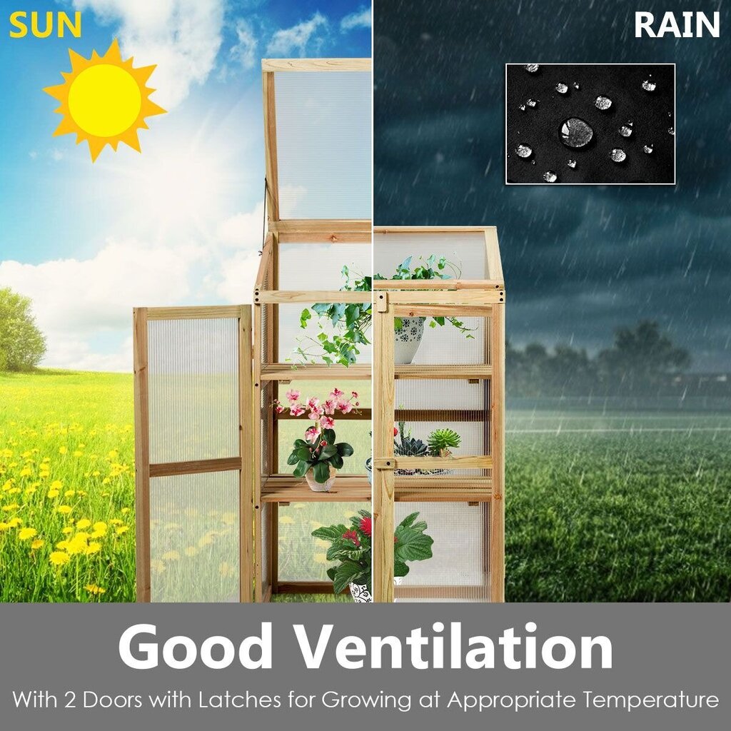Šiltnamis Costway, 60 x 45 x 100 cm kaina ir informacija | Šiltnamiai | pigu.lt