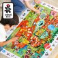 Medinė dėlionė Robotime Miestas, 48 d. kaina ir informacija | Dėlionės (puzzle) | pigu.lt