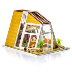 Сборный деревянный дом с светодиодной подсветкой Little Story Дом мечты Питера цена и информация | Конструкторы и кубики | pigu.lt