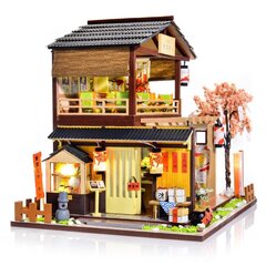 Surenkamas medinis LED konstruktorius Little Story Sushi House kaina ir informacija | Konstruktoriai ir kaladėlės | pigu.lt