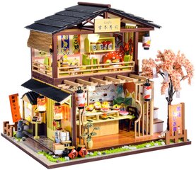 Surenkamas medinis LED konstruktorius Little Story Sushi House kaina ir informacija | Konstruktoriai ir kaladėlės | pigu.lt