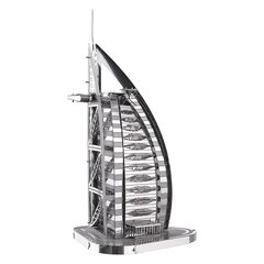 Metalinis konstruktorius 3D modelis – Burj Al Arab Piececool, 32 d. kaina ir informacija | Konstruktoriai ir kaladėlės | pigu.lt