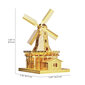 Metalinis konstruktorius 3D modelis – Olandų vėjo malūnas Piececool, 89 d. цена и информация | Konstruktoriai ir kaladėlės | pigu.lt