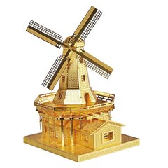 Metalinis konstruktorius 3D modelis – Olandų vėjo malūnas Piececool, 89 d. kaina ir informacija | Konstruktoriai ir kaladėlės | pigu.lt