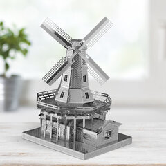 Metalinis konstruktorius 3D modelis – Olandų vėjo malūnas Piececool, 89 d. цена и информация | Конструкторы и кубики | pigu.lt