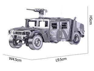 Metalinis konstruktorius 3D modelis – karinis visureigis Piececool, 78 d. kaina ir informacija | Piececool Vaikams ir kūdikiams | pigu.lt