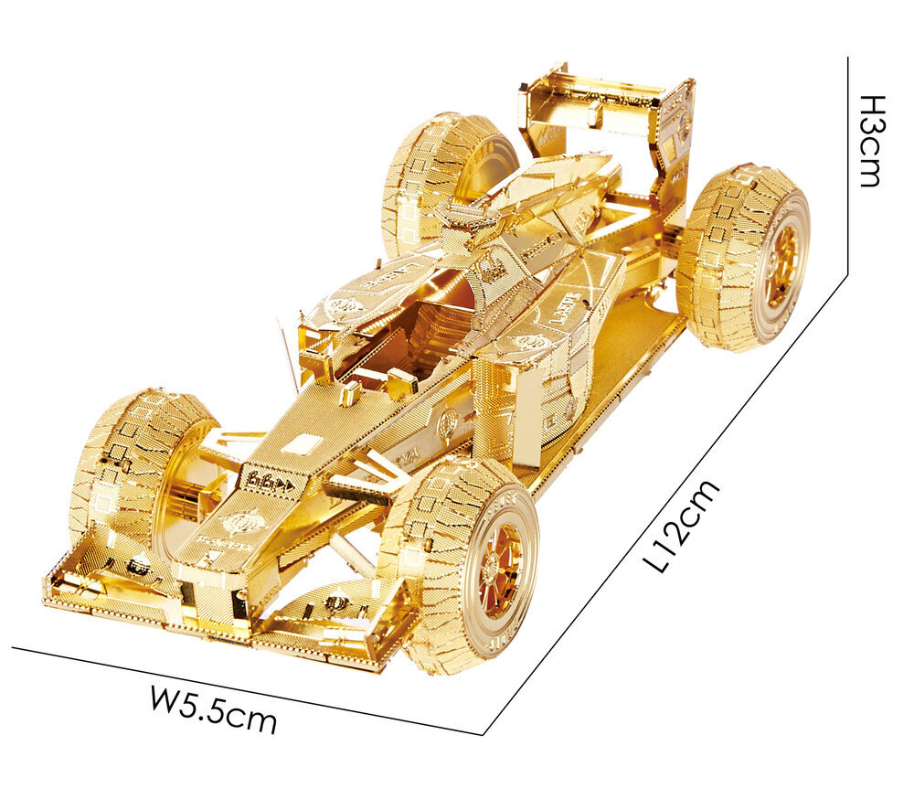 Metalinis kostruktorius 3D modelis – Formulė Piececool, 69 d. kaina ir informacija | Konstruktoriai ir kaladėlės | pigu.lt