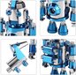 Metalinis konstruktorius 3D modelis – mėlynasis robotas Piececool, 87 d. цена и информация | Konstruktoriai ir kaladėlės | pigu.lt
