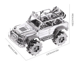 Металлический 3D-конструктор Piececool SUV, 157 дет. цена и информация | Конструкторы и кубики | pigu.lt