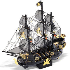 Металлический 3D конструктор Piececool Пиратский корабль, 307 деталей цена и информация | Конструкторы и кубики | pigu.lt
