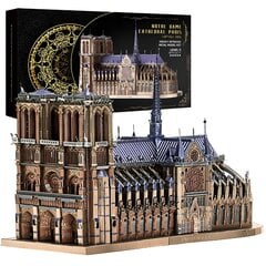 Metalinis 3D konstruktorius Piececool Notre Dame katedra, 382 d. kaina ir informacija | Konstruktoriai ir kaladėlės | pigu.lt