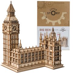 Деревянная собираемая модель Big Ben Little Story 269 д. цена и информация | Конструкторы и кубики | pigu.lt