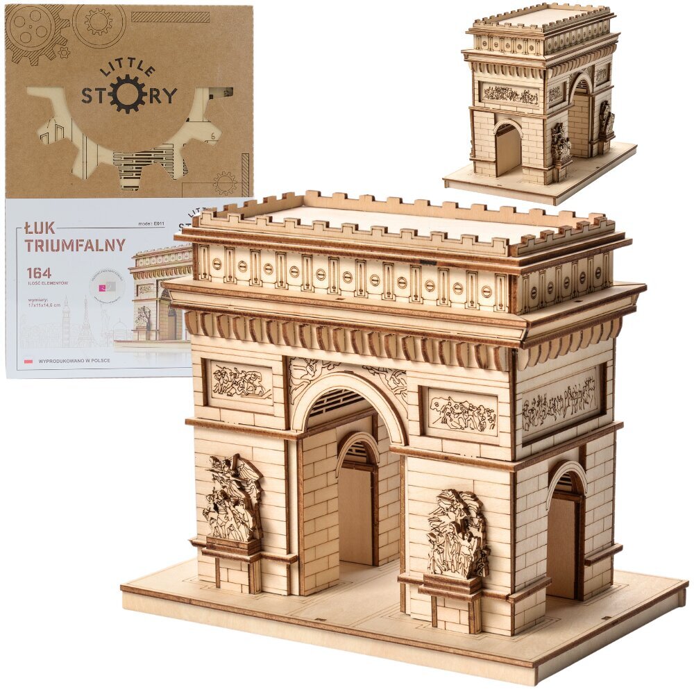 Medinis surenkamas modelis Triumfo arka Little Story, 164 d. цена и информация | Konstruktoriai ir kaladėlės | pigu.lt