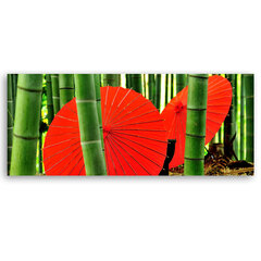 Reprodukcija Bambukai ir skėčiai kaina ir informacija | Reprodukcijos, paveikslai | pigu.lt