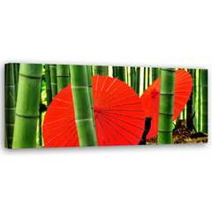 Reprodukcija Bambukai ir skėčiai цена и информация | Репродукции, картины | pigu.lt