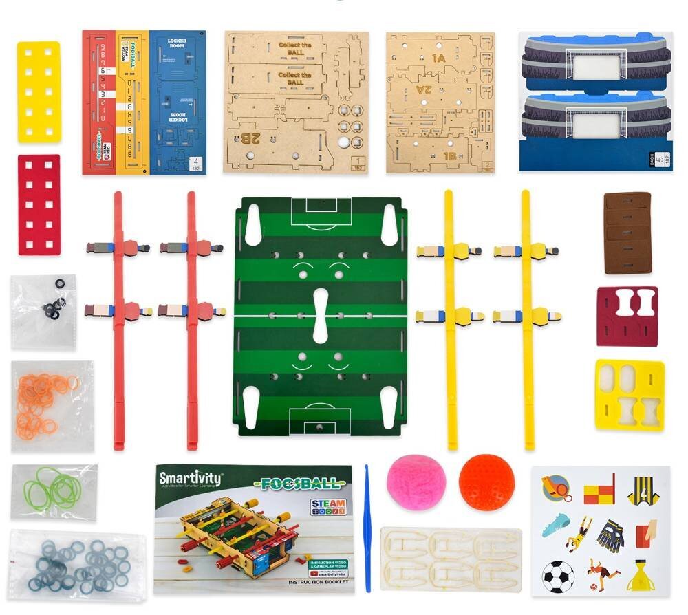 Medinė 3D dėlionė Stalo futbolas Smartivity kaina ir informacija | Stalo žaidimai, galvosūkiai | pigu.lt