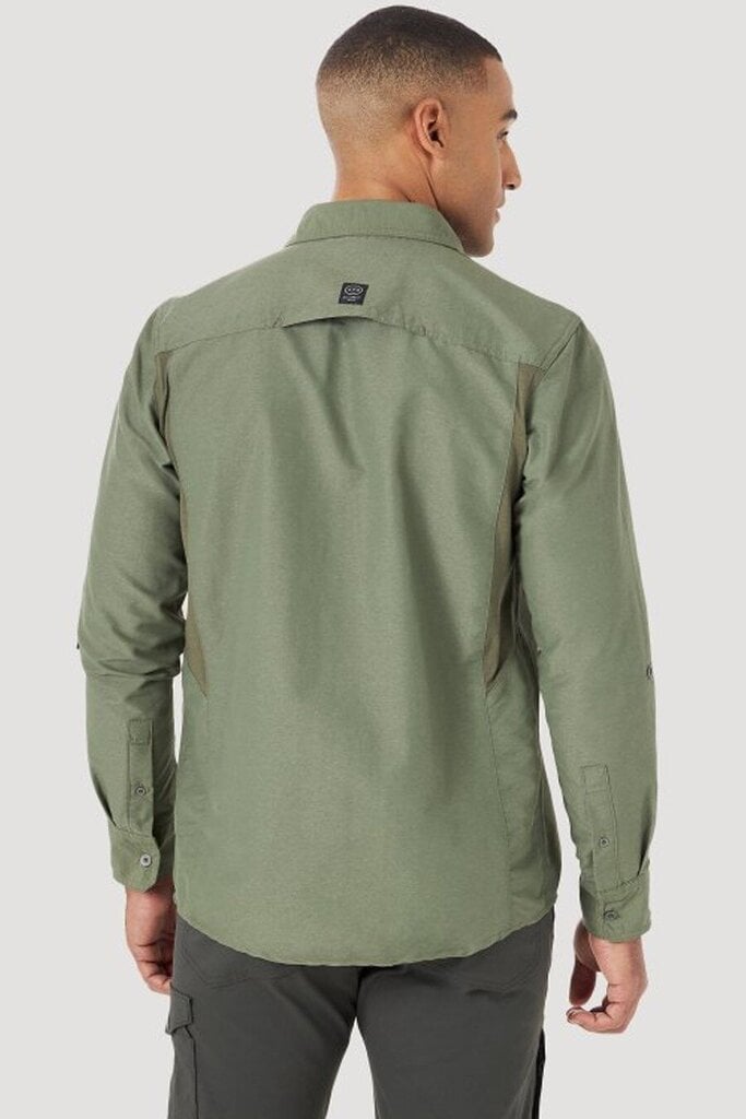 Marškiniai vyrams Wrangler 112132548, žali цена и информация | Vyriški marškiniai | pigu.lt