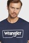 Marškinėliai vyrams Wrangler 112320768, mėlyni цена и информация | Vyriški marškinėliai | pigu.lt