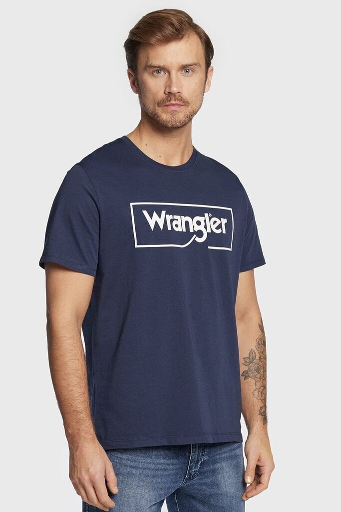 Marškinėliai vyrams Wrangler 112320768, mėlyni kaina ir informacija | Vyriški marškinėliai | pigu.lt