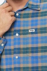 Marškiniai vyrams Wrangler 112341077, mėlyni kaina ir informacija | Vyriški marškiniai | pigu.lt