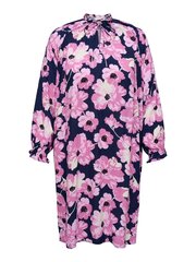 Женское платье Only Carmakoma, тёмно-синий /розовый цена и информация | Платья | pigu.lt