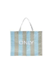 Сумка для покупок Only, голубой/бежевый цена и информация | Женские сумки | pigu.lt