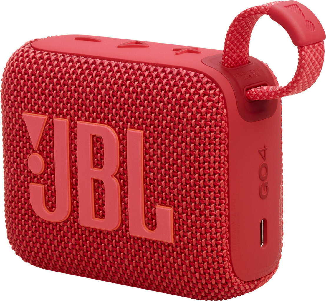 JBL Go 4 Red JBLGO4RED kaina ir informacija | Garso kolonėlės | pigu.lt