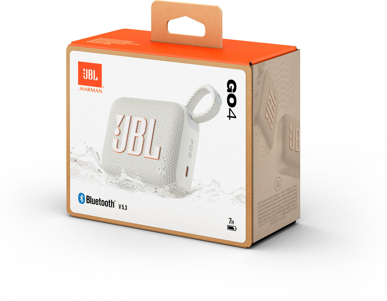 JBL Go 4 White JBLGO4WHT kaina ir informacija | Garso kolonėlės | pigu.lt