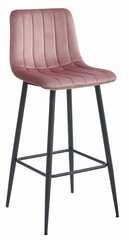 4-ių kėdžių komplektas Leobert Pozza, rožinis/juodas kaina ir informacija | Virtuvės ir valgomojo kėdės | pigu.lt