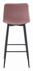 3-ių kėdžių komplektas Leobert Pozza, rožinis/juodas kaina ir informacija | Virtuvės ir valgomojo kėdės | pigu.lt