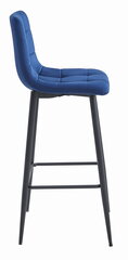 4-ių kėdžių komplektas Leobert Arceto, mėlynas/juodas kaina ir informacija | Virtuvės ir valgomojo kėdės | pigu.lt
